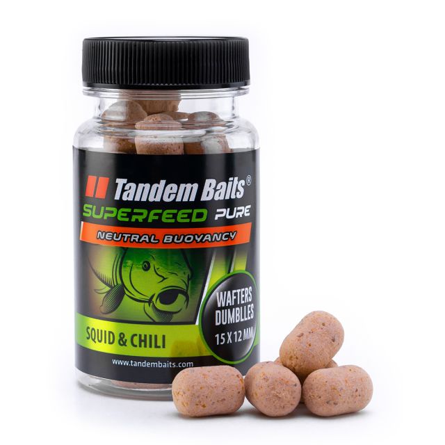 SuperFeed Pure Dumbells Wafters 15/12 mm/30g Squid&Chili